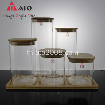 Ato High Borosilicate Glass Tea Storage Container